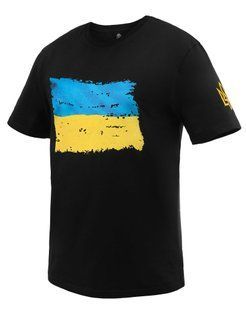 Футболка чоловіча Cavalier 8023 Regular Fit чорна - Загартований прапор, M