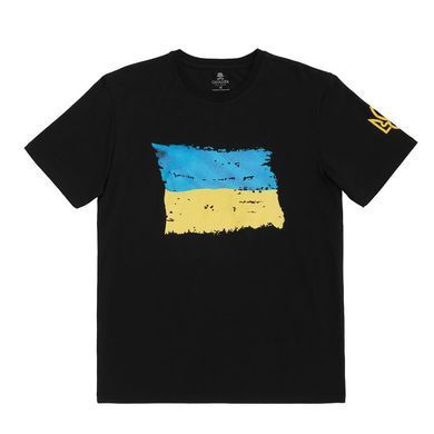 Футболка чоловіча Cavalier 8023 Regular Fit чорна - Загартований прапор, M