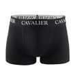Труси чоловічі боксери Cavalier чорні з широкою резинкою, бавовна - Boxer 2032, розмір L